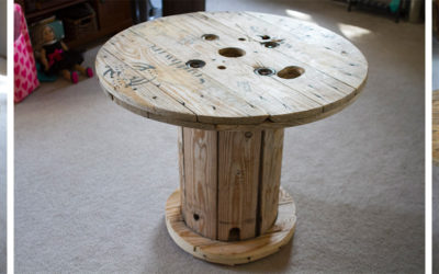 Wooden Spool Coffee Table