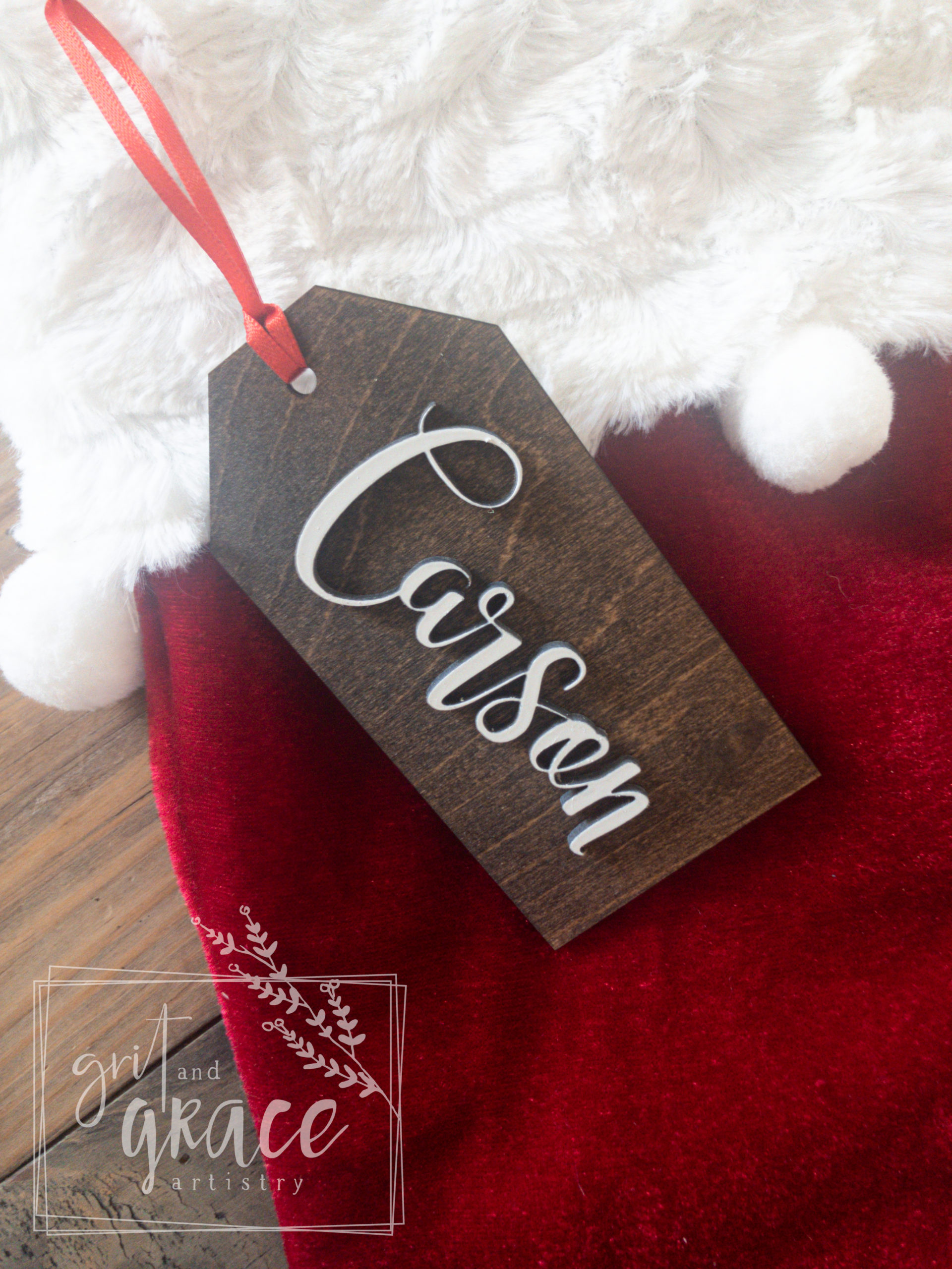stocking name tags – Sweet Southern Grace